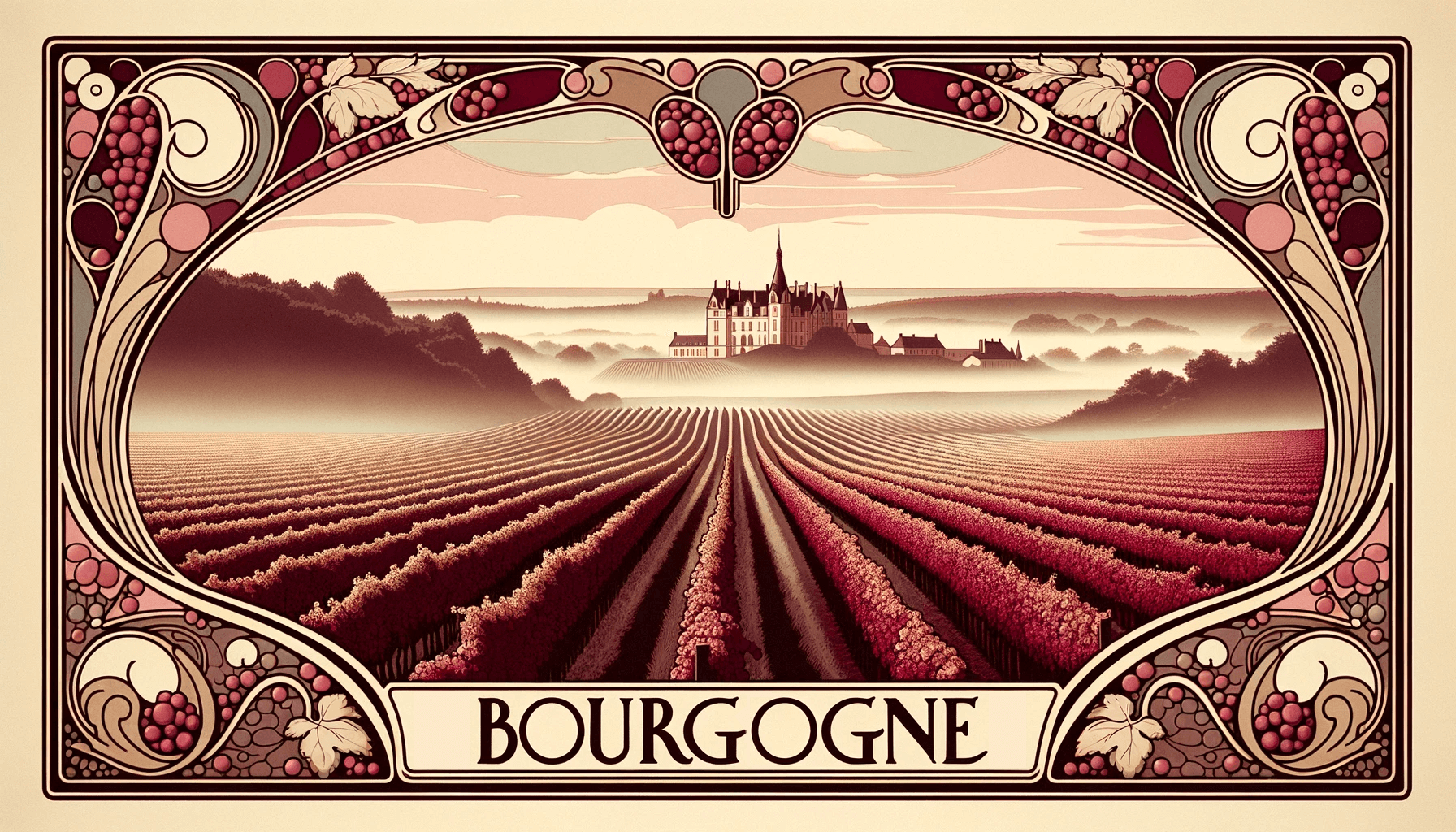 vins-bourgogne-autour-d-un-verre-illustration-art-nouveau