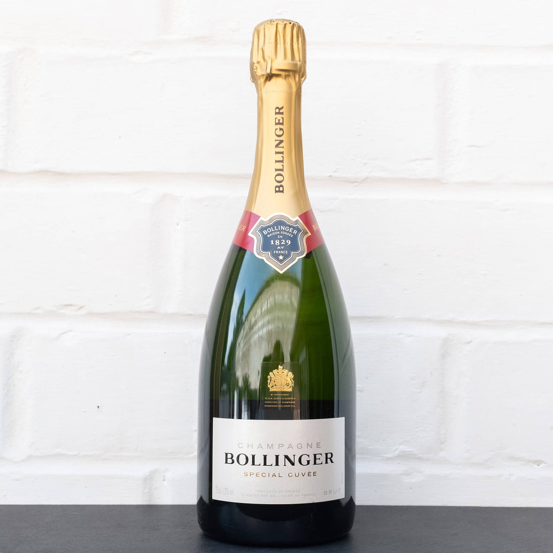 Seau à Champagne Bollinger Rouge – Métal – Reproduction Officielle – Hauteur 21cm